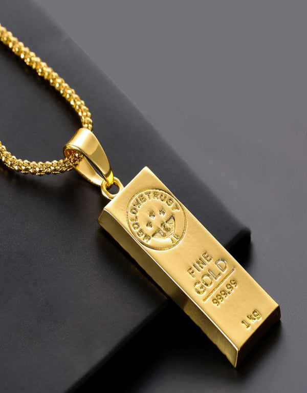 Gold Bar pendant