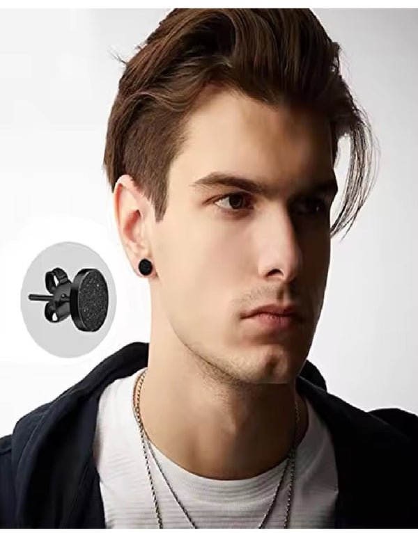 Frosted Black Earrings