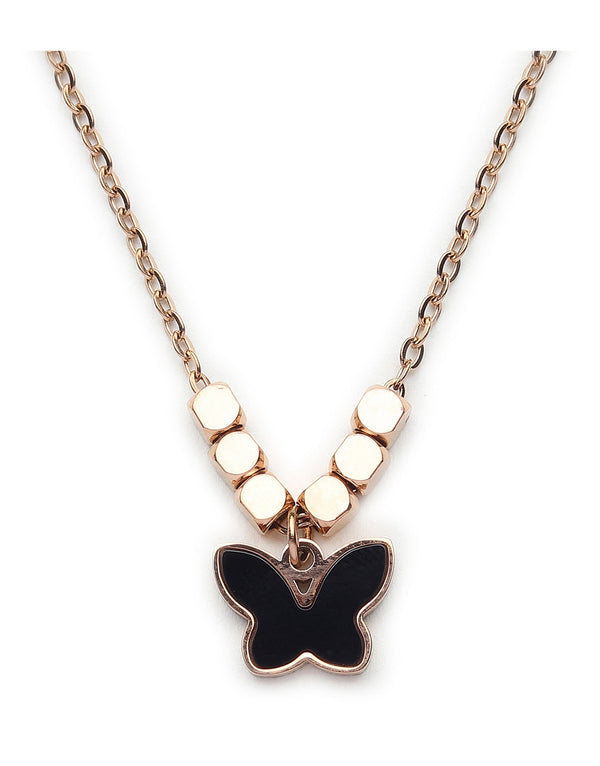 Midnight Butterfly Necklace