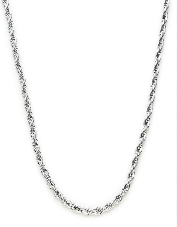 2.5 mm Rope Chain - Silver