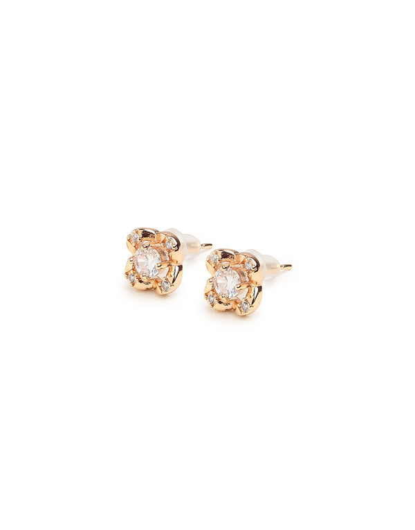 Blooming Solitaire Earrings