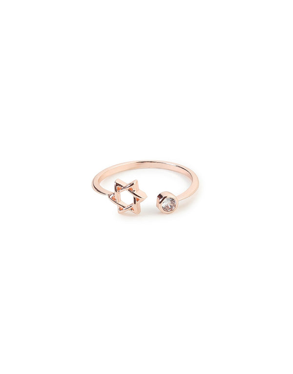 Rose Gold Star Ring