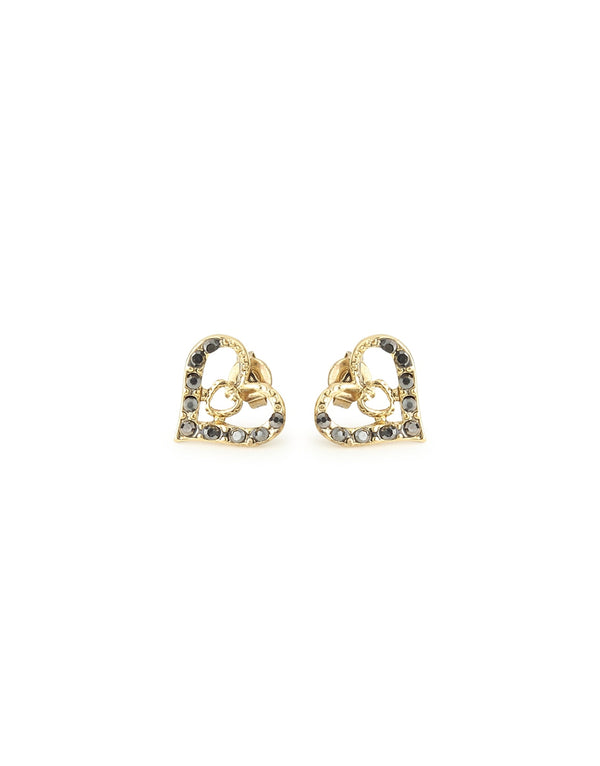 Gold Heart Earrings