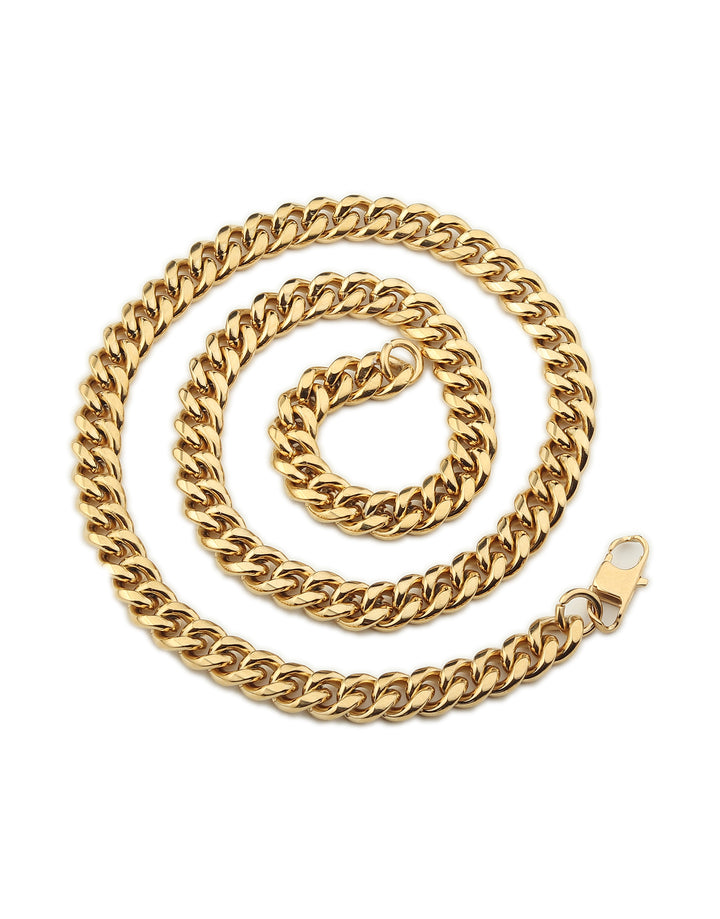 Clean Cuban Chain 8mm - Gold